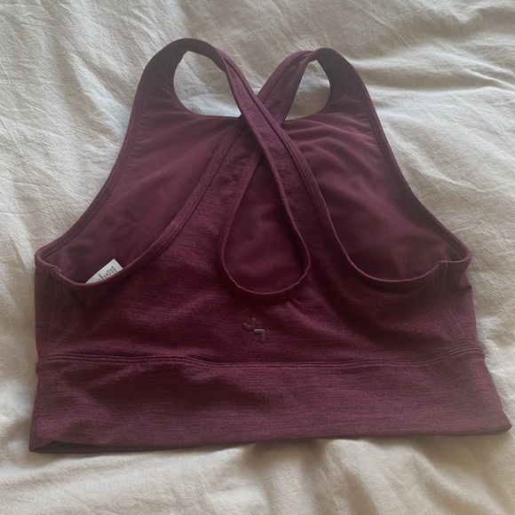 Joy Labs Wine WO Crop Top - Picture 2 of 2